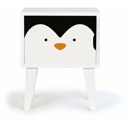 Little Nice Things Otroška lesena nočna omarica Penguin