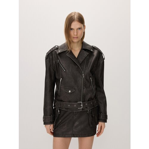 Reserved Ladies` outer jacket &amp;amp; belt - rjava Slike