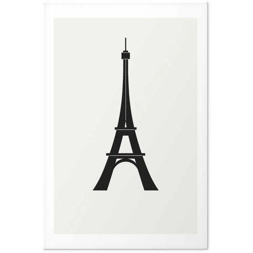  Plakat - Eiffel Tower Simple Black-and-White Graphic 29.7x42 Bez okvira s margom Cijene