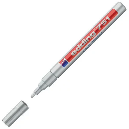 Edding marker z lakom EDE751054 E-751, 1-2 mm, srebrn 10 KOS