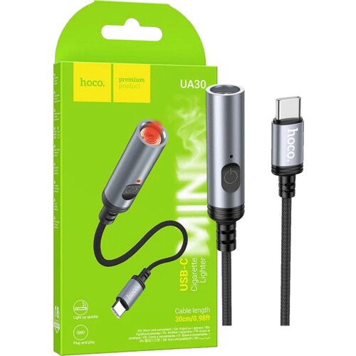 hoco. adapter UA30 vžigalnik - črn Cene