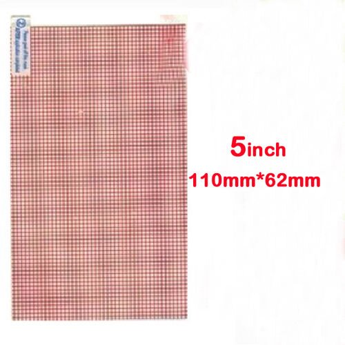 Univerzalna zaščitna folija Screenguard za 5" zaslon 110x62mm (z mrežo za lažji izrez) Cene