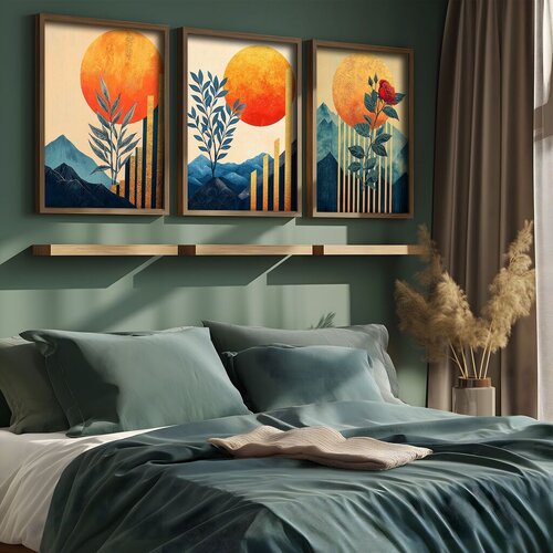 Wallity slika TUN152, 3 dijela, 70 x 50 x 3 cm Cene