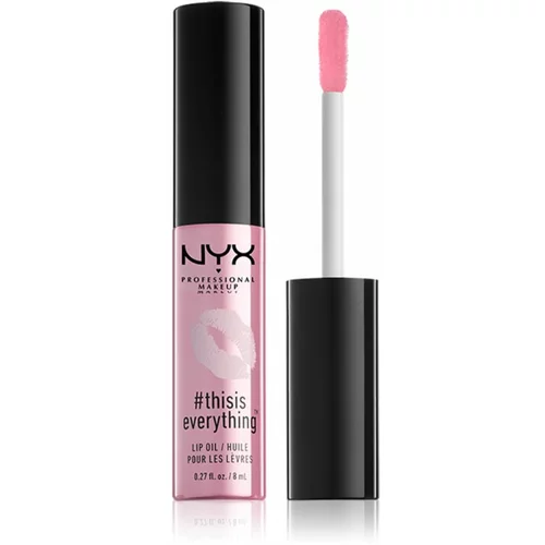 NYX Professional Makeup #thisiseverything olje za ustnice odtenek 01 Sheer 8 ml