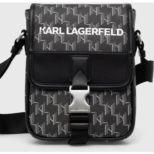 Karl Lagerfeld Torbica za okoli pasu črna barva, 245M3013