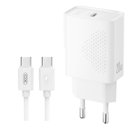 XO Kucni punjac L160 ulaz C 20W white + iphone cable Slike