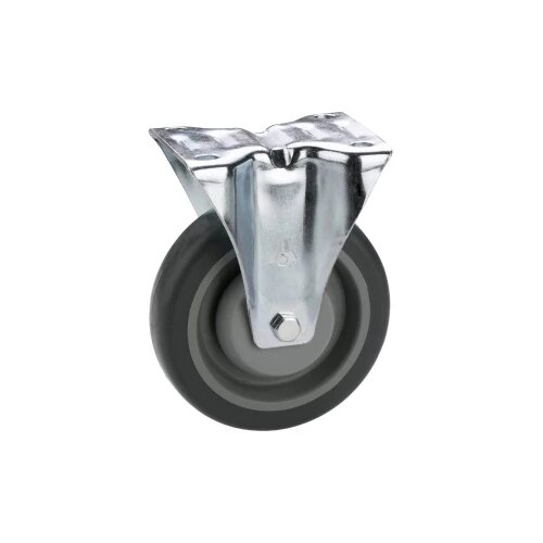 DÖRNER&HELMER 717465F Transportni uređaj fiksni kotač 80x32mm Kula, termopl. Gumeni kotač siva, FAD, ploča 105x85mm, T Cijene