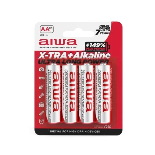 Aiwa baterija LR06 Alkalna AA 1,5V (4 kos)