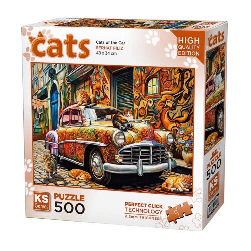 KS Games Igračka puzzle Cats of the car 500 dijelova 20073 Cijene