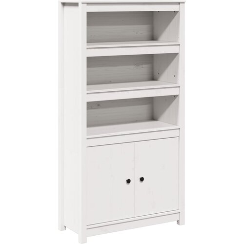 Maison Chic Komoda - Predalnik bela 80x35x154 cm trdna borovina, (21716469) Cene