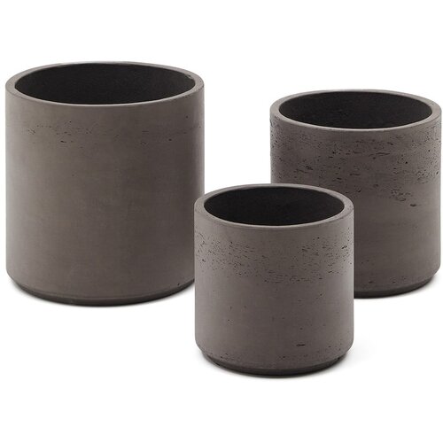 Kave Home Podstavki za cvetlične lonce v kompletu 3 ks iz cementa &amp;oslash; 32 cm Sintina &amp;ndash; Slike