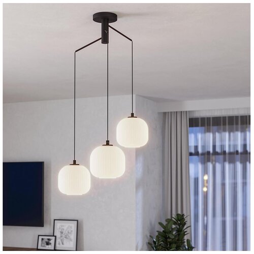 Eglo Mantunalle visilica/3, e27, prom 620, crno/bijela Slike