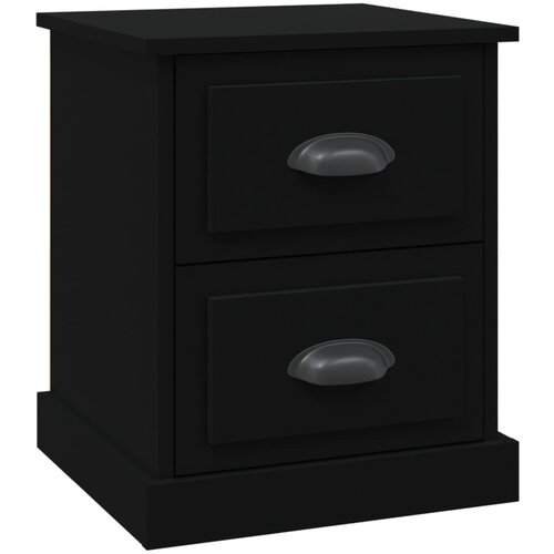 Maison Chic Nočna omarica - Nočna miza črna 39x39x47,5 cm inženirski les, (21689539) Slike