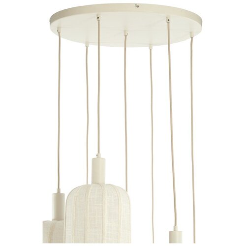 Light &amp;amp; Living Krem viseća svjetiljka s tekstilnim sjenilom &amp;oslash; 50 cm Tufia &amp;ndash; Slike