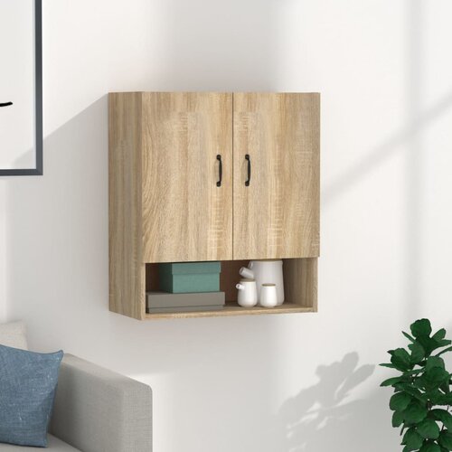 The Living Store Stenska omarica sonoma hrast 60x31x70 cm inženirski les - Stenska Omarica, (21431068) Slike