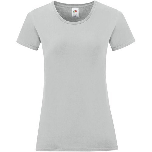 Fruit Of The Loom Iconic Grey Women's T-shirt in combed cotton Cijene