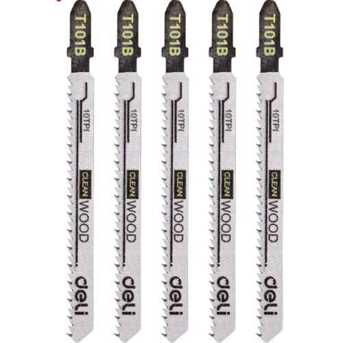 DELI ALATI Set ubodnih testera za drvo EDH-QJT010-E3, 74mm, 10 zuba, 5 komada Cene