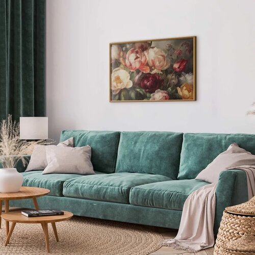  Plakat Charismatic Peonies 90x60 Zlatni okvir Cijene