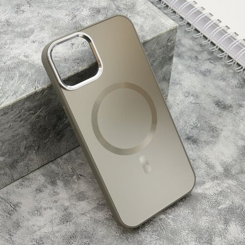  Maska COLOR METAL MagSafe za iPhone 13/ srebrna Cene
