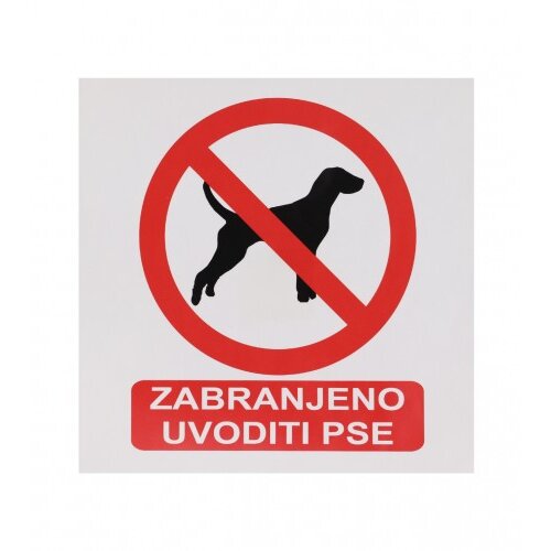 Master Naljepnica ZABRANJENO UVODITI PSE 19,5x19,5cm M50820 Slike