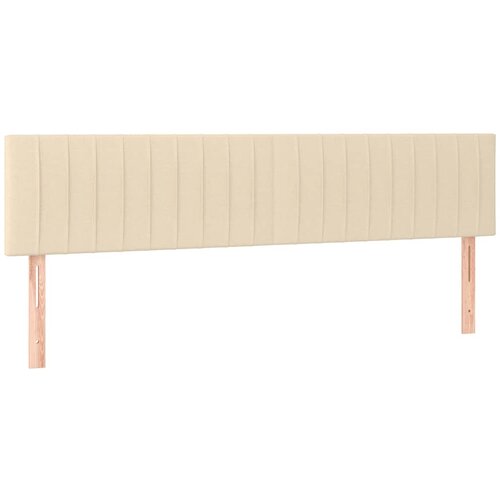  LED uzglavlje krem 180x5x78/88 cm od tkanine Slike