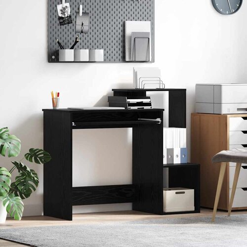  Stol s ladicama Crni hrast 106 x 41 x 88.5 cm Konstruirano drvo Cijene