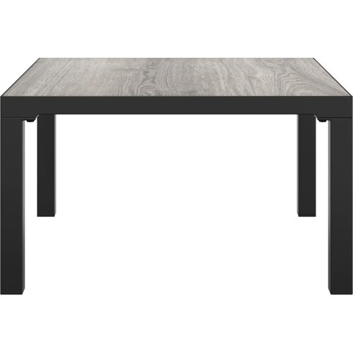  Vrtni stolić za kavu sivi 55 x 55 x 31 cm DPC i čelik Slike