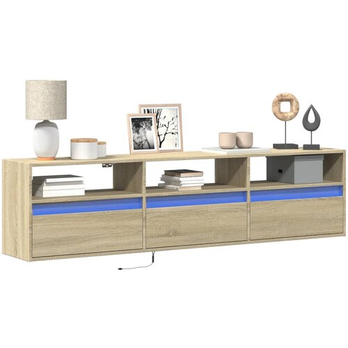 VidaXL Zidni TV ormarić LED boja hrasta sonome 180x31x45 cm Slike
