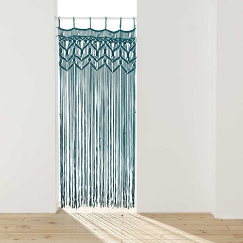 Douceur d intérieur Modra zavesa za vrata 90x200 cm Macarena – Cene