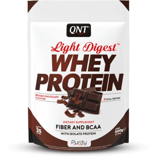 QNT Whey Protein Light Digest, Belgijska čokolada, 500g Slike