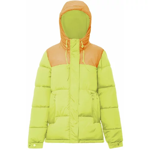 FUMO Zimska jakna svetlo zelena / mandarina