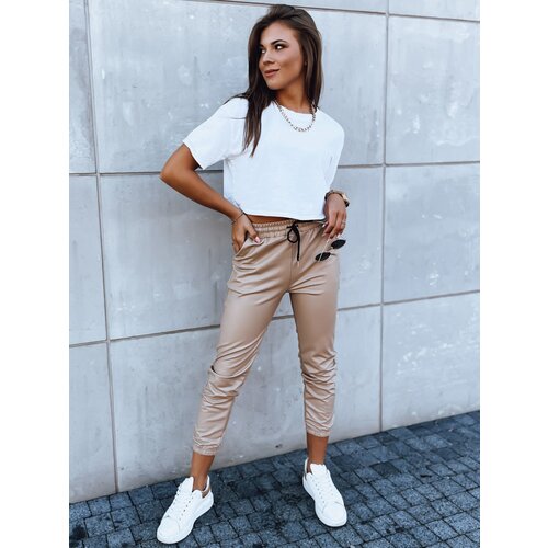 DStreet Women's waxed trousers HARBOR beige Cene