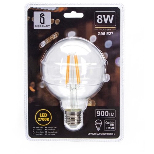 Aigostar led sijalica G95 E27/8W/230V 2700K Slike