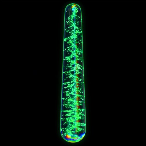 Lovetoy Glow-in-the-dark Twilight Gleam Glass Dildo Slim Fantasy Slike