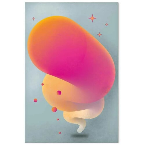  Slika - Pink Streak (1 Part) Vertical 40x60 Slike