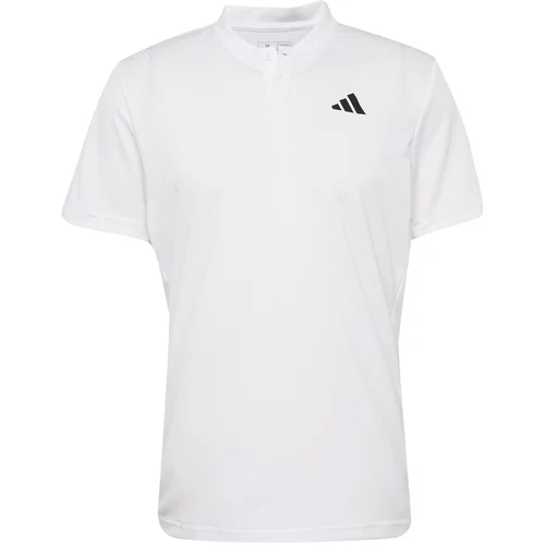 Adidas Funkcionalna majica 'Club Henley' črna / bela
