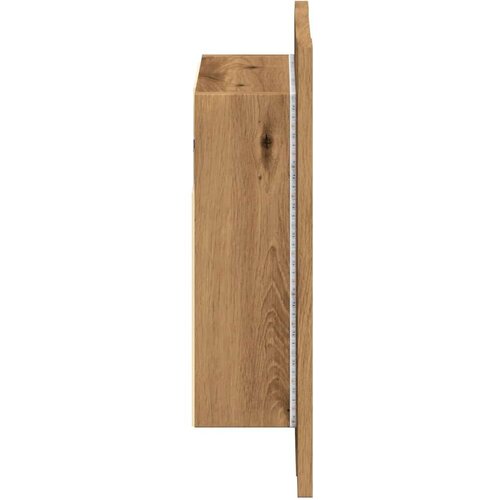 VidaXL LED kupaonski ormarić s ogledalom boja hrasta 40x12x45cm drveni Slike