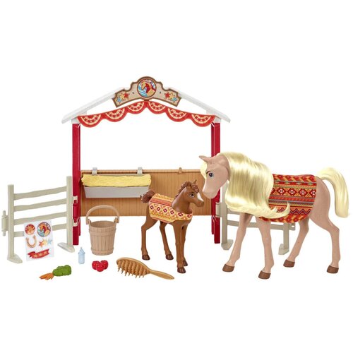 Mattel Spirit the Indomitable Stable Set 2 figurice konja in dodatki, Ve?barvno, (21582540) Cene