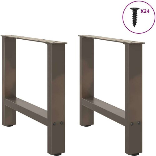  Noge za klub stolić prirodni čelik 2 kom 60 x (42-43) cm čelik - Prirodna 60 x (42-43) cm 2 1 Slike