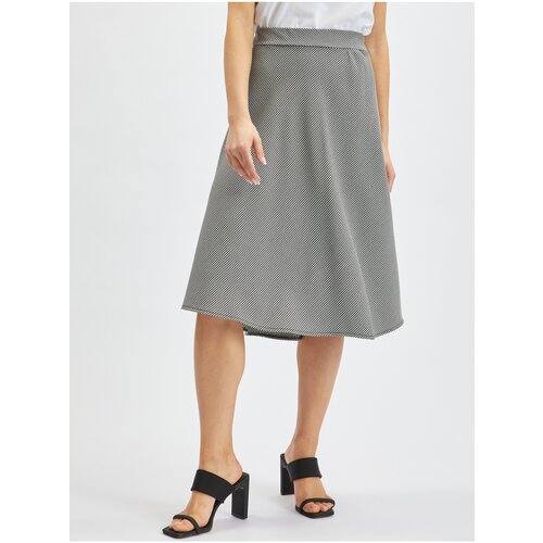 Orsay White-Black Ladies Patterned Skirt - Ladies Cene