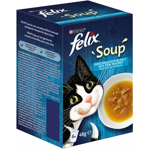 Felix Soup 6 x 48 g - Okusna raznolikost iz vode