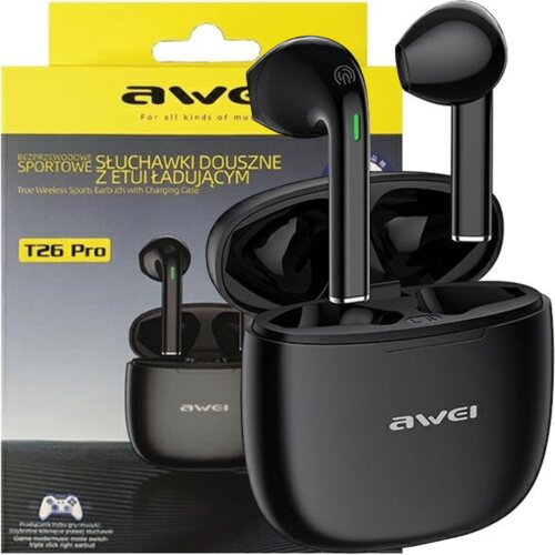 Awei BLUETOOTH 5.3 T26 PRO TWS SLUŠALKE ZA TELEFONE BLACK STATION, (21968735) Cene