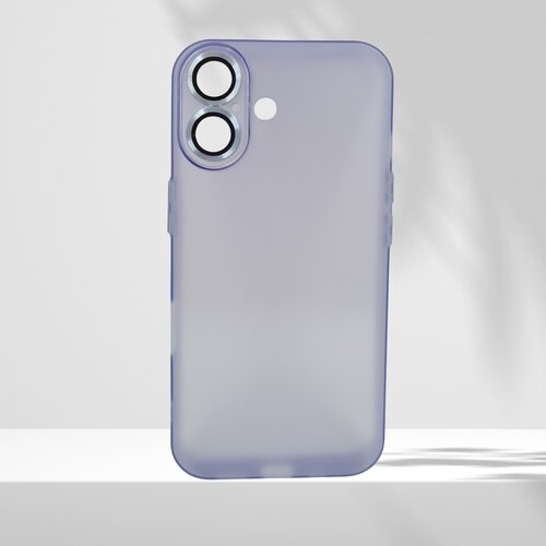  futrola matte silikon sa zastitom za kameru za iphone 16 (6.1) lila Cene
