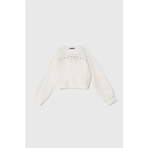 Sisley Otroški pulover bela barva