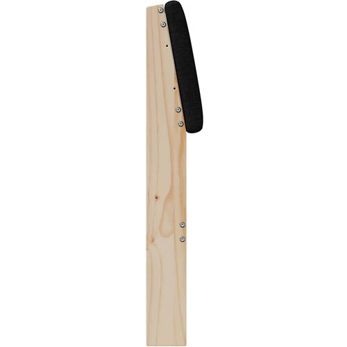  Tapecirani uzglavlje Crna 150 cm Čvrsto borovo drvo Slike