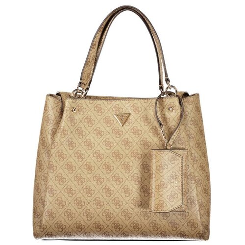 Guess Jeans Lorella Logo ženska torba 32x27x8 cm bež Slike