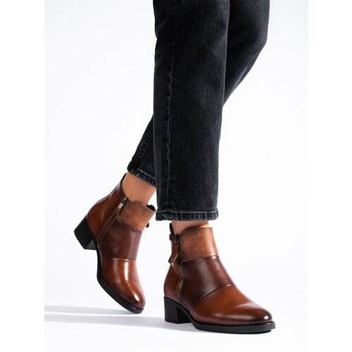VINCEZA Women's brown ankle boots Slike
