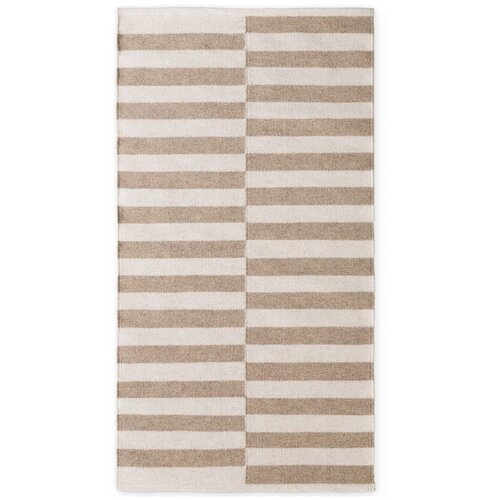 Hanse Home Bijeli/svjetlo smeđi obostrani/ručno rađen vunen tepih 80x150 cm Vika &amp;ndash; Slike