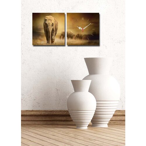 Wallity zidni sat 2P2828CS-19, 60x28 cm, 2 dela Cene
