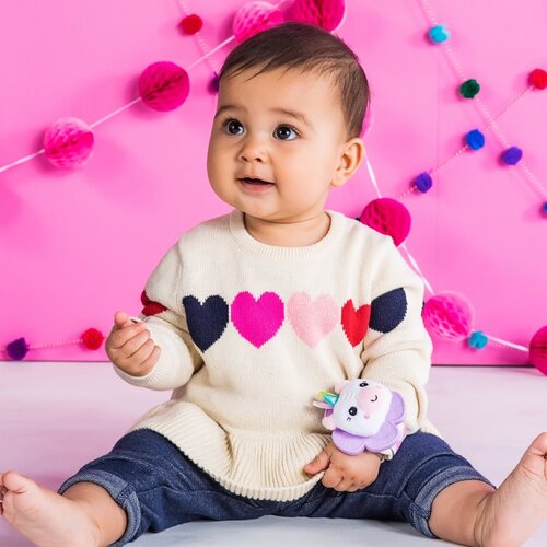 Bright Starts Wrist Pals Toy ropotuljica za na roko z grizljajočim delom Unicorn &amp;amp; Llama 0 m+ 2 kos Slike
